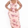 Plus Size Yerisbeth Floral Mesh Dress - Mauve 1 Plus Size Yerisbeth Floral Mesh Dress - Mauve -Kitchensuppliesdeal curvy sense dresses plus size yerisbeth floral mesh dress mauve 32100755177569