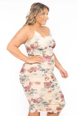 Plus Size Yesenia Floral Mesh Dress - Ivory 3 Plus Size Yesenia Floral Mesh Dress - Ivory -Kitchensuppliesdeal curvy sense dresses plus size yesenia floral mesh dress ivory 31639404216417