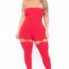 Plus Size Alessa Cut Out Jumpsuit- Red -Kitchensuppliesdeal curvy sense jumpsuits and rompers plus size alessa cut out jumpsuit red 30023333314657