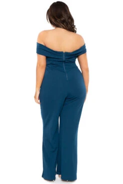 Plus Size Amber Off The Shoulder Jumpsuit - Teal 6 Plus Size Amber Off The Shoulder Jumpsuit - Teal -Kitchensuppliesdeal curvy sense jumpsuits and rompers plus size amber off the shoulder jumpsuit teal 30836138508385