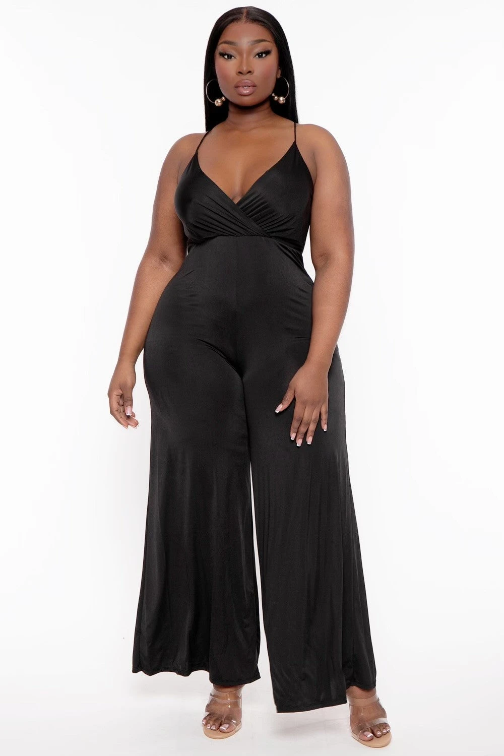 Plus Size Bre Cami Jumpsuit - Black Plus Size Bre Cami Jumpsuit - Black -Kitchensuppliesdeal curvy sense jumpsuits and rompers plus size bre cami jumpsuit black 31763892174945