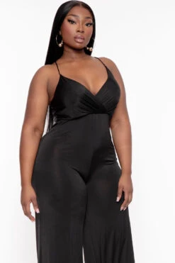 Plus Size Bre Cami Jumpsuit - Black 5 Plus Size Bre Cami Jumpsuit - Black -Kitchensuppliesdeal curvy sense jumpsuits and rompers plus size bre cami jumpsuit black 31763892568161