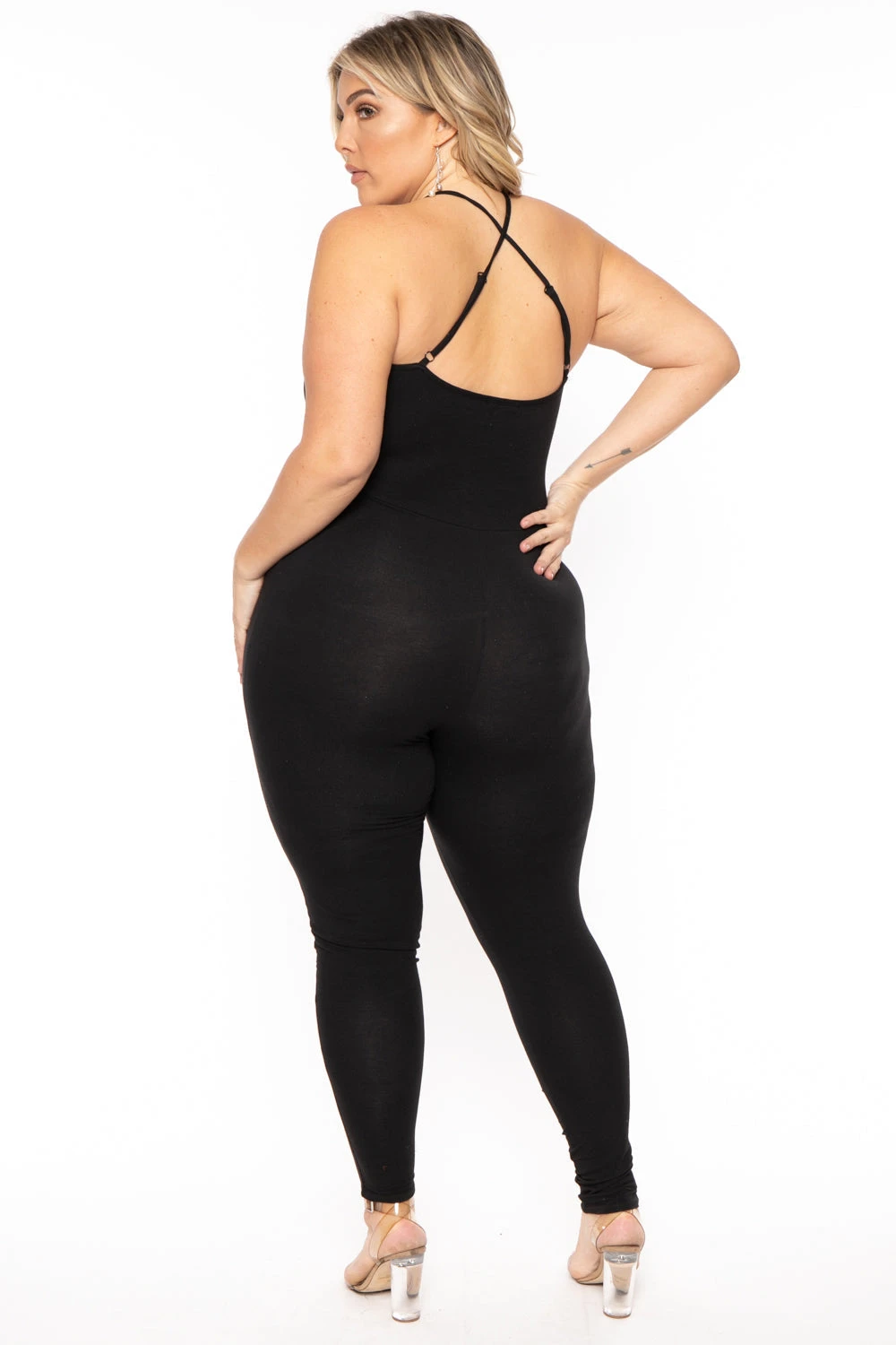 Plus Size Destroyed Catsuit Jumpsuit - Black Plus Size Destroyed Catsuit Jumpsuit - Black -Kitchensuppliesdeal curvy sense jumpsuits and rompers plus size destroyed catsuit jumpsuit black 30708390002785