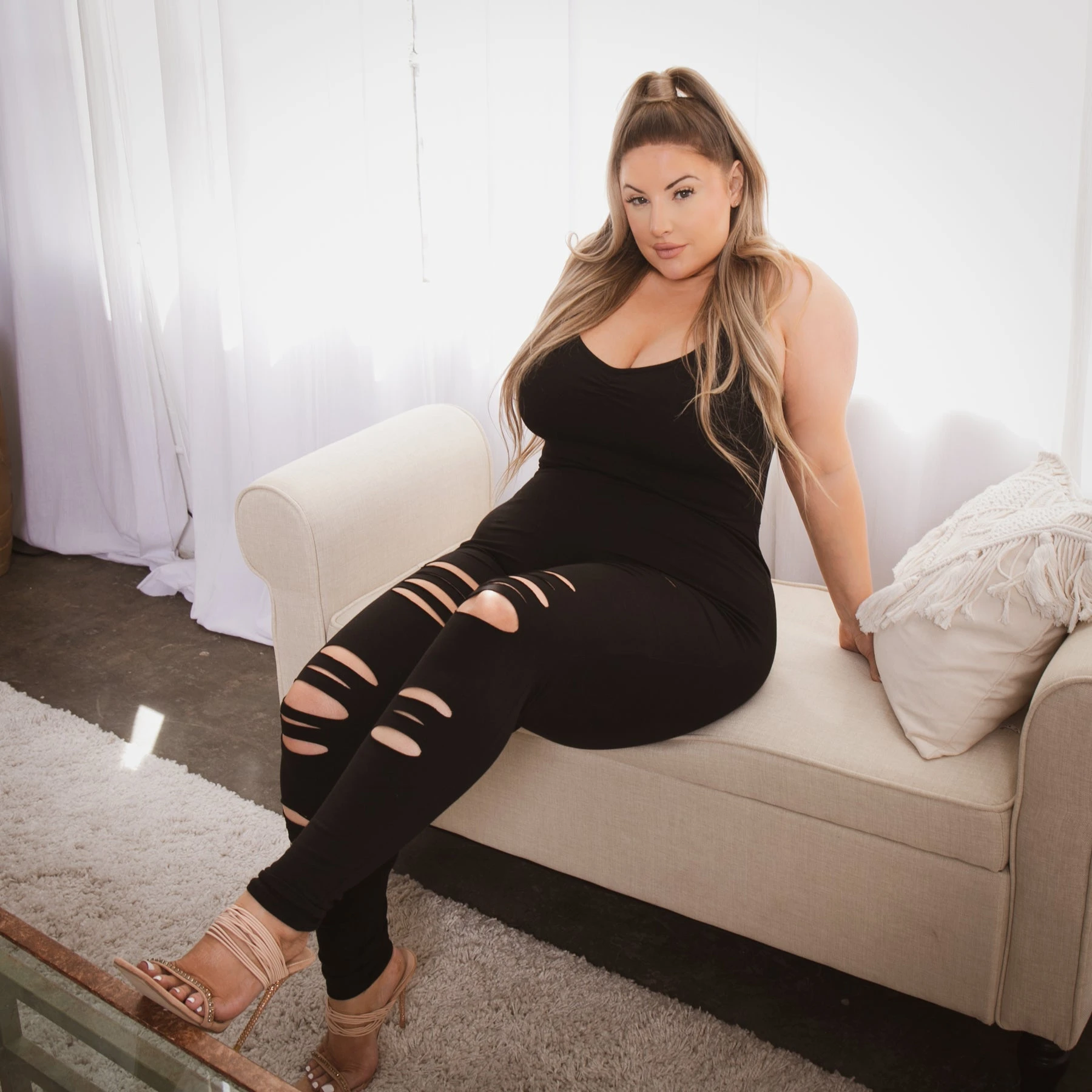 Plus Size Destroyed Catsuit Jumpsuit - Black Plus Size Destroyed Catsuit Jumpsuit - Black -Kitchensuppliesdeal curvy sense jumpsuits and rompers plus size destroyed catsuit jumpsuit black 31475883769953