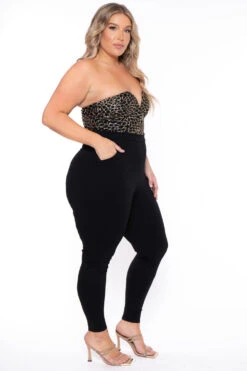Plus Size Estelle Sequin Jumpsuit- Black -Kitchensuppliesdeal curvy sense jumpsuits and rompers plus size estelle sequin jumpsuit black 29439698501729