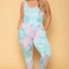 Plus Size Eva French Terry Jumpsuit - Multi -Kitchensuppliesdeal curvy sense jumpsuits and rompers plus size eva french terry jumpsuit multi 29702961954913