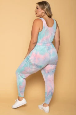 Plus Size Eva French Terry Jumpsuit - Multi -Kitchensuppliesdeal curvy sense jumpsuits and rompers plus size eva french terry jumpsuit multi 29702962774113