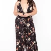 Bluebell Plus Size Floral Wide Leg Jumpsuit - Black 2 Bluebell Plus Size Floral Wide Leg Jumpsuit - Black -Kitchensuppliesdeal curvy sense jumpsuits and rompers plus size floral wide leg jumpsuit black 29589040037985