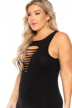 Plus Size Jailah Destroyed Jumpsuit - Black -Kitchensuppliesdeal curvy sense jumpsuits and rompers plus size jailah destroyed jumpsuit black 30095931637857