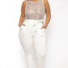 Plus Size Kaia Glitter Jumpsuit- Ivory 2 Plus Size Kaia Glitter Jumpsuit- Ivory -Kitchensuppliesdeal curvy sense jumpsuits and rompers plus size kaia glitter jumpsuit ivory 30497382105185