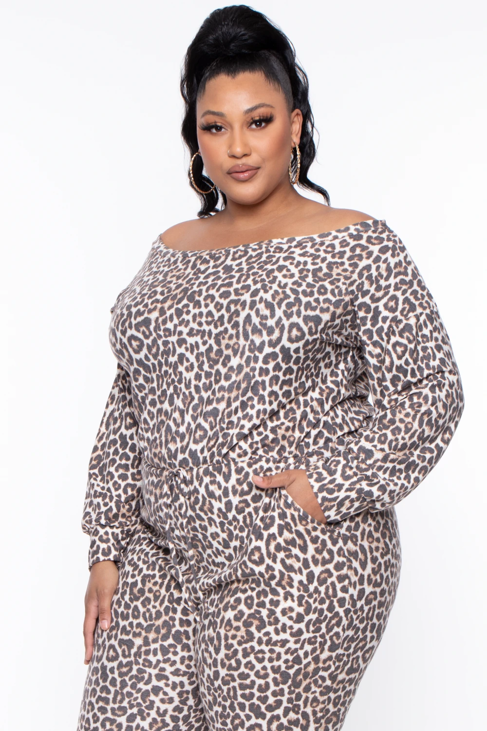 Plus Size Leopard One Shoulder Jumpsuit - Brown Bluebell Plus Size Leopard One Shoulder Jumpsuit - Brown -Kitchensuppliesdeal curvy sense jumpsuits and rompers plus size leopard one shoulder jumpsuit brown 29442347663457