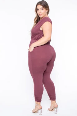 Plus Size Rosewood Cross Front Jumpsuit - Mauve 6 Plus Size Rosewood Cross Front Jumpsuit - Mauve -Kitchensuppliesdeal curvy sense jumpsuits and rompers plus size rosewood cross front jumpsuit mauve 29265637769313