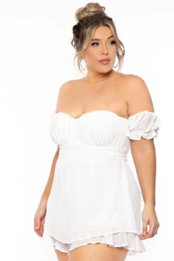 Plus Size Sweetheart Romper - Ivory -Kitchensuppliesdeal curvy sense jumpsuits and rompers plus size sweetheart romper ivory 31278048870497