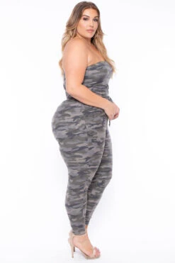 Plus Size Viviana Strapless Jumpsuit - Camo 6 Plus Size Viviana Strapless Jumpsuit - Camo -Kitchensuppliesdeal curvy sense jumpsuits and rompers plus size viviana strapless jumpsuit camo 29272102666337