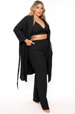 Plus Size Boss Babe 3 Piece Matching Set - Black -Kitchensuppliesdeal curvy sense matching sets plus size boss babe 3 piece matching set black 30983236714593