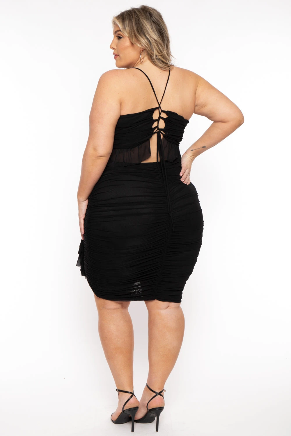 Plus Size Cami Top and Ruffle Skirt 2pc Matching Set - Black Plus Size Cami Top And Ruffle Skirt 2pc Matching Set - Black -Kitchensuppliesdeal curvy sense matching sets plus size cami and ruffle skirt 2pc matching set black 31921346936929