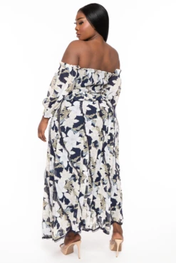 Plus Size De Luna Smocked Top & Skirt Set - Navy 6 Plus Size De Luna Smocked Top & Skirt Set - Navy -Kitchensuppliesdeal curvy sense matching sets plus size de luna smocked top skirt set navy 32046504771681