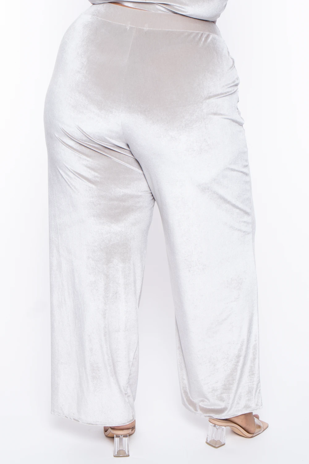 Plus Size Eloise Velour Bandeau & Pant Set - Stone Plus Size Eloise Velour Bandeau & Pant Set - Stone -Kitchensuppliesdeal curvy sense matching sets plus size eloise velour bandeau pant set stone 29703424639073