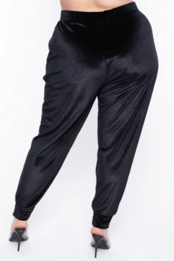 Plus Size Gaby Velour Tank & Jogger Set - Black 7 Plus Size Gaby Velour Tank & Jogger Set - Black -Kitchensuppliesdeal curvy sense matching sets plus size gaby velour tank jogger set black 29588747714657