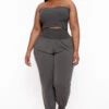 Plus Size Ginara Matching Jogger Set - Ash Grey -Kitchensuppliesdeal curvy sense matching sets plus size ginara matching jogger set ash grey 31792785948769