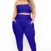 Plus Size Ginara Matching Jogger Set - Blue 1 Plus Size Ginara Matching Jogger Set - Blue -Kitchensuppliesdeal curvy sense matching sets plus size ginara matching jogger set blue 32046641315937