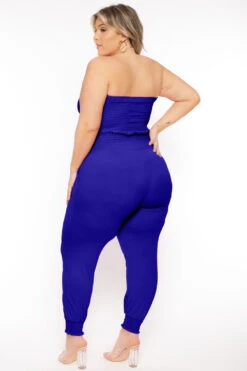 Plus Size Ginara Matching Jogger Set - Blue 4 Plus Size Ginara Matching Jogger Set - Blue -Kitchensuppliesdeal curvy sense matching sets plus size ginara matching jogger set blue 32046641905761