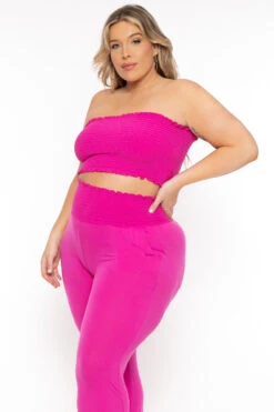 Plus Size Ginara Matching Jogger Set - Hot Pink -Kitchensuppliesdeal curvy sense matching sets plus size ginara matching jogger set hot pink 31780515643489