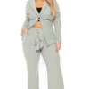 Plus Size HBIC Pant Suit - Sage 2 Plus Size HBIC Pant Suit - Sage -Kitchensuppliesdeal curvy sense matching sets plus size hbic pant suit sage 30185615982689
