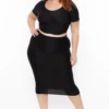 Plus Size Isla Textured Matching Set - Black 2 Plus Size Isla Textured Matching Set - Black -Kitchensuppliesdeal curvy sense matching sets plus size isla textured matching set black 29587697467489