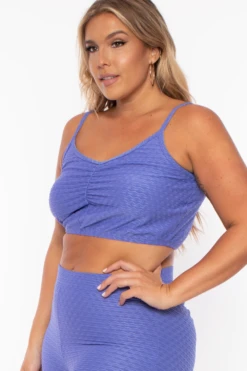 Plus Size Larisa Textured Matching Set - Purple -Kitchensuppliesdeal curvy sense matching sets plus size larisa textured matching set purple 29443416457313