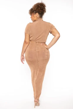 Plus Size Leanne Slinky Matching Set - Camel 7 Plus Size Leanne Slinky Matching Set - Camel -Kitchensuppliesdeal curvy sense matching sets plus size leanne slinky matching set camel 30496777764961