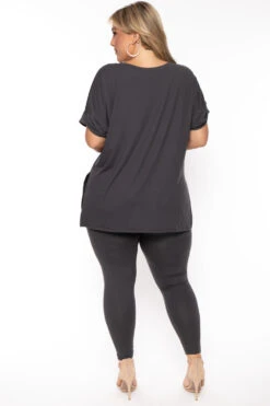 Plus Size Lexa Tee And Legging Pant Set - Grey 5 Plus Size Lexa Tee And Legging Pant Set - Grey -Kitchensuppliesdeal curvy sense matching sets plus size lexa tee and legging pant set grey 30026262511713