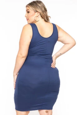 Plus Size Shayla 2PC Cardigan And Dress - Blue 6 Plus Size Shayla 2PC Cardigan And Dress - Blue -Kitchensuppliesdeal curvy sense matching sets plus size shayla 2pc cardigan and dress blue 31342729265249