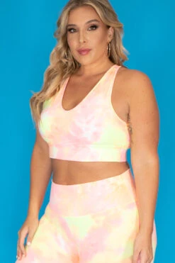 Plus Size Terri Tie Dye Legging Set - Neon Pink 3 Plus Size Terri Tie Dye Legging Set - Neon Pink -Kitchensuppliesdeal curvy sense matching sets plus size terri tie dye legging set neon pink 29593054085217