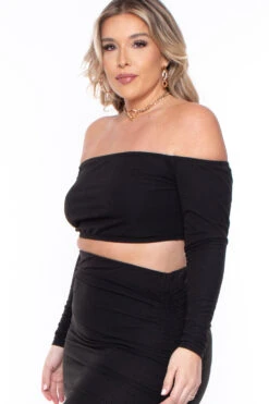 Plus Size Tiffany Matching Skirt Set- Black -Kitchensuppliesdeal curvy sense matching sets plus size tiffany matching skirt set black 29272709333089