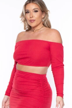 Plus Size Tiffany Matching Skirt Set- Red -Kitchensuppliesdeal curvy sense matching sets plus size tiffany matching skirt set red 29272747147361