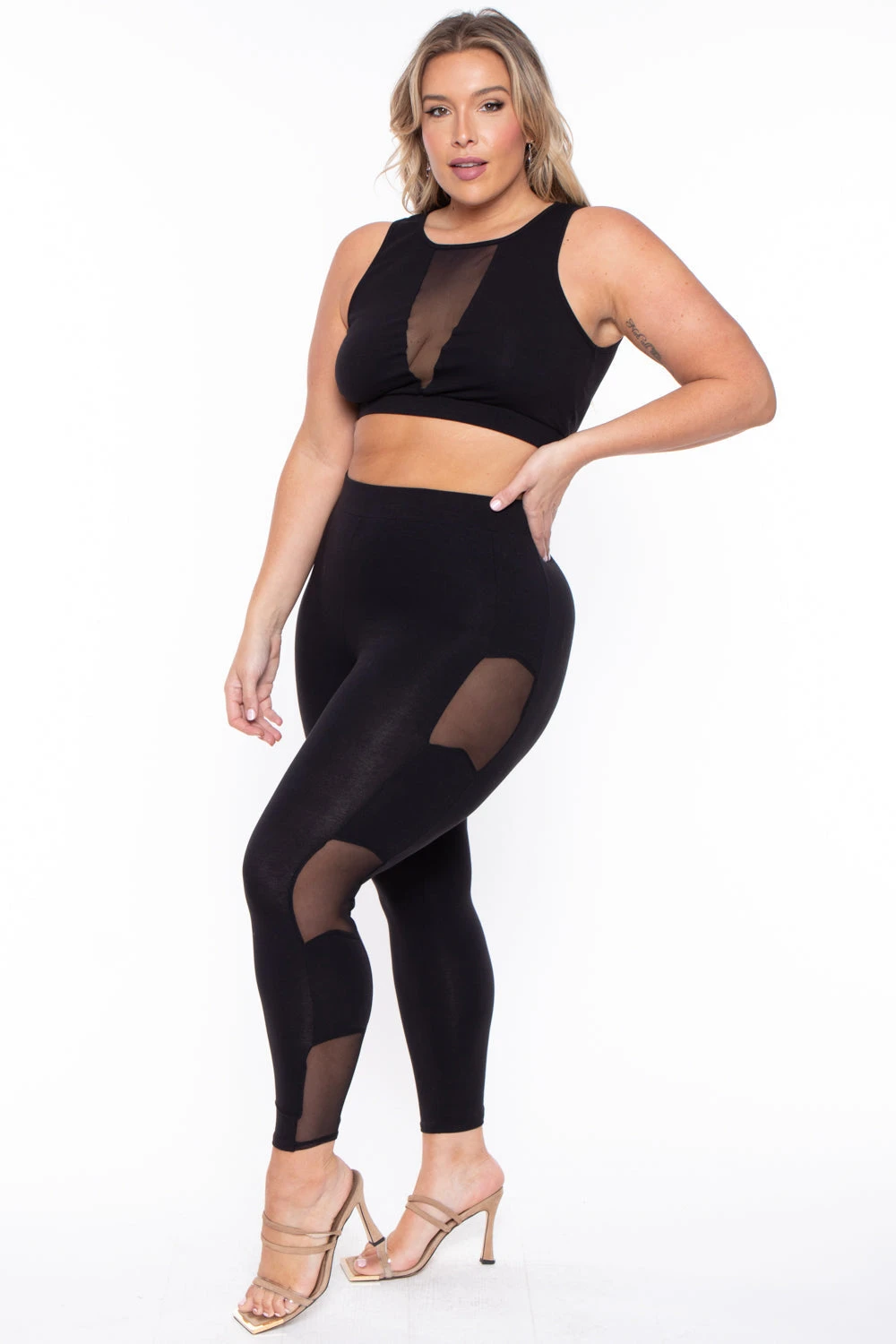 Plus Size Valerie Mesh Matching Set- Black Plus Size Valerie Mesh Matching Set- Black -Kitchensuppliesdeal curvy sense matching sets plus size valerie mesh matching set black 29272746721377
