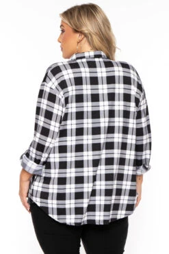 Ambiance Plus Size Blake Button Top- Black 6 Ambiance Plus Size Blake Button Top- Black -Kitchensuppliesdeal curvy sense tops plus size blake button top black 30158154203233